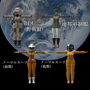 [無料][8アバター対応]　MEN OF DESTINY [機動戦士ガンダム　地球連邦軍衣装セット] 缩略图 3