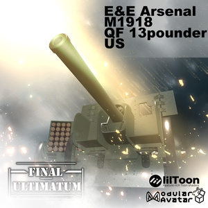 [MA対応]EEA M1918 QF 13pounder gun US[ギミック搭載]