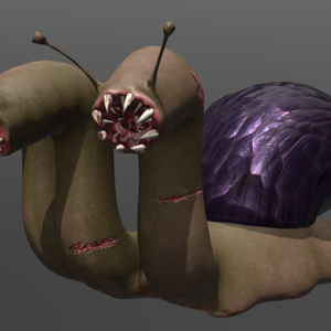 Snail Hydra Rigged Low Poly