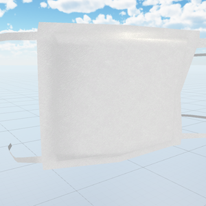 【無料】VRChat向け　眼帯 ガーゼVer