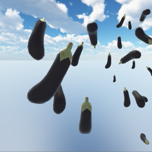 【無料】棒とナス(パーティクル付き)【VRC向け】