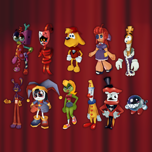 The Amazing Digital Circus Retro 3D Model Pack |  アメイジング・デジタル・サーカス レトロ3Dモデルパック