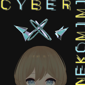 【Animation】まわる！光る！CYBER NEKOMIMI【サイバー×天使の輪×ねこみみ】