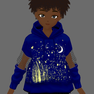 Stars & moon Sweater- Dark blue