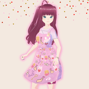 Kawaii Pink Layered Dress