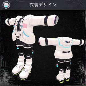 【MA/もちふぃった～対応】衣装・髪型/CyberCitizen V1.0（VRC用衣装/髪型/コスチューム） 缩略图 3