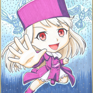 東方】手描きイラスト色紙【リクエスト可】 - rabbit charm - BOOTH