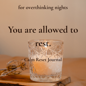 Calm Reset Journal｜考えすぎる夜のためのjournal