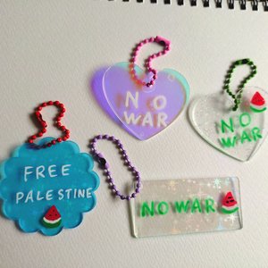 Anti-war keychain (random)