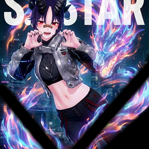 【VRChat対応】オリジナル3Dアバター『S-star』 