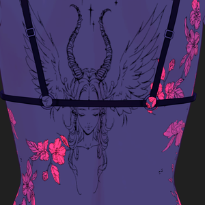 Moonlit Petal Rite ( 月下花儀 )/ tattoo ( タトゥー ) / 4k Textures 
