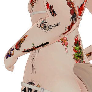 OldSchool Stickers Tattoo I ( オールドスクール・ステッカー・タトゥー I )/ tattoo ( タトゥー ) / 4k Textures 缩略图 6