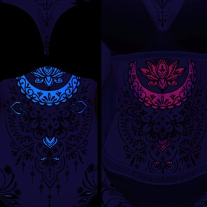 Astral Lotus Ornament / tattoo / 4k Textures