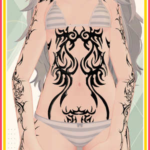 Abyss Tribal Ink ( 深淵の部族紋 )/ tattoo ( タトゥー ) 