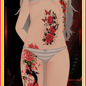 Scarlet Petal Reverie ( 緋色の花夢想 )/ tattoo ( タトゥー ) 