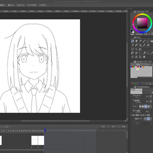 正面目パチアニメーション※クリスタclip.