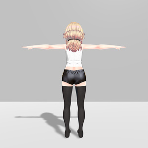 メリノ用衣装、ブローチ付ブラウス（ノースリーブ）、レザーショートパンツ 缩略图 3