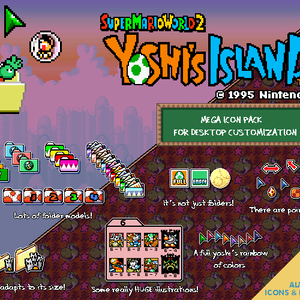 SNES Yoshi's Island styled PC Icons pack