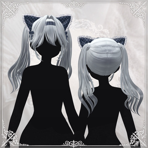 【15アバター対応】Cat Maid Twintall（Hair） 缩略图 2