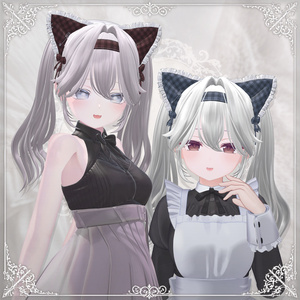 【15アバター対応】Cat Maid Twintall（Hair） 缩略图 10