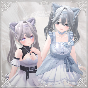 【15アバター対応】Cat Maid Twintall（Hair） 缩略图 8