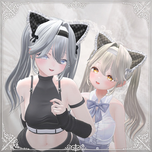 【15アバター対応】Cat Maid Twintall（Hair） 缩略图 9
