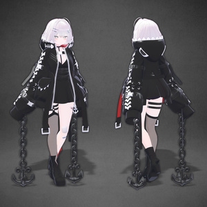 Original 3D Model] TRINITY TR8 Horror Robot Girl VRChat
