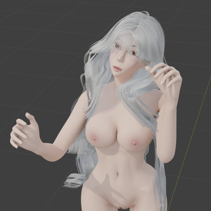 【VRChat】リアル素体 BodyBase UNRIGGED 4K (Agua)