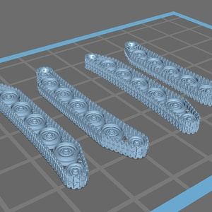 1/144 74式戦車用履帯 3Dプリント用フリーデータ(試作品)