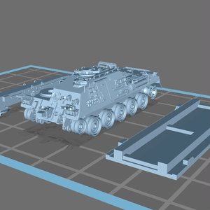 Nゲージ 78式戦車回収車(機材輸送列車) 3Dプリント用 フリー素材