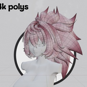 WILD Ponytail for Avatar and MMD 缩略图 4