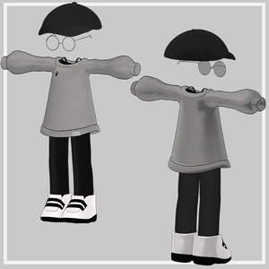 【VRChat想定】まめふれんず素体対応衣装 Run 缩略图 2