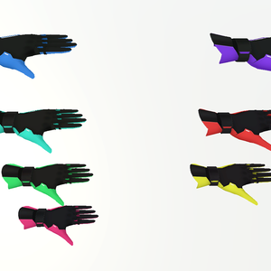 VRChat sci-fi gloves G01