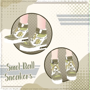 Small Ball Green Sneaker VROID Texture