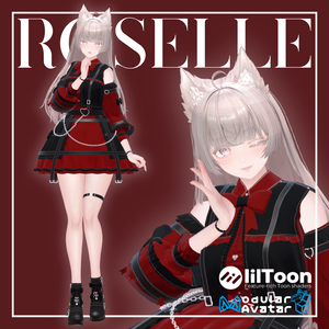 【LUMINA専用】フルセット衣装 "Roselle（ロゼル）"【VRC想定】