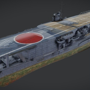  IJN Kaga 加賀｜日本海軍 空母 加賀｜3Dモデル