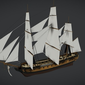 HMS Surprise｜イギリス海軍 HMSサプライズ｜3Dモデル