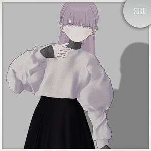 【☁Fyuett/Lapwing/Marycia/しなの対応】volume sleeves Tops【VRChat】 缩略图 4