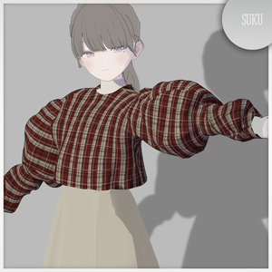 【☁Fyuett/Lapwing/Marycia/しなの対応】volume sleeves Tops【VRChat】 缩略图 6
