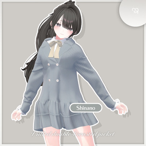 【🎀5アバター対応】Frilled double-breasted jacket【VRChat】 缩略图 3