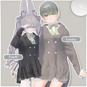 【🎀5アバター対応】Frilled double-breasted jacket【VRChat】 缩略图 2