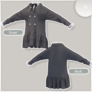 【🎀5アバター対応】Frilled double-breasted jacket【VRChat】 缩略图 5