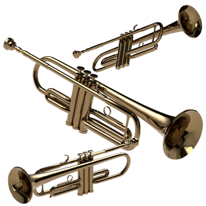 [Low 3D MODEL] Goldenトランペット