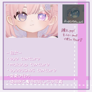 Fuji Eye texture and eyelashes,make up texture【しらつめ対応】 缩略图 2