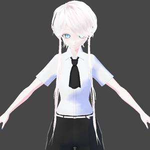 【Vroid】長い横髪