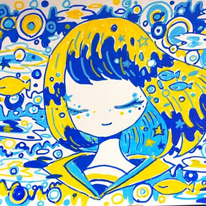 ケント紙 原画 ポスターカラー