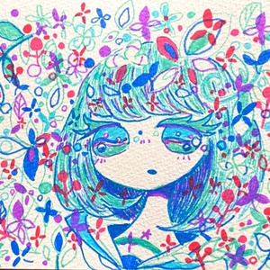 ポストカード ゴキゲンカラー 植物
