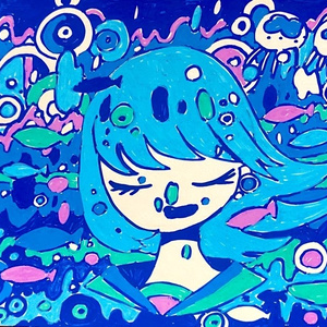 ポストカード ポスカブルー