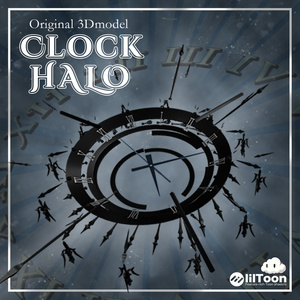 【VRChat】Clock Halo【アクセサリー】