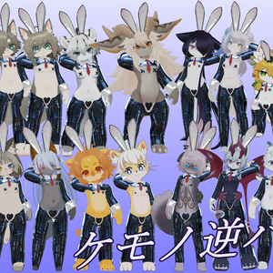 【複数アバター対応】毟れる！ケモノ逆バニー！